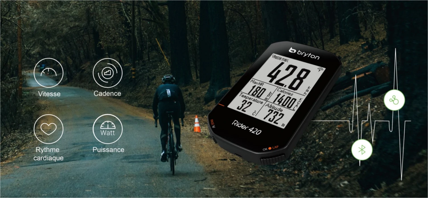 BRYTON Rider 420T GPS Computer + Cardio Belt/Cadence Sensor 9 BRYTON Rider 420T GPS Computer + Cardio Belt/Cadence Sensor - Image 7