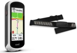 Garmin GPS Edge Explore White + Garmin HRM-Dual Cardio Belt