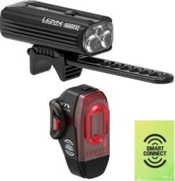 Lezyne Super Drive 1600XXL Front Light KTV Rear Pro Smart Black