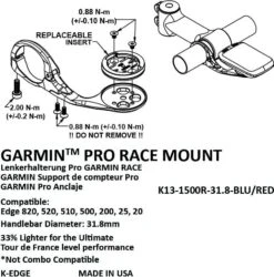 Support K-Edge Garmin Race 31.8mm Red / Blue / Gray -black-bearing Store 14198975e3d8cc0783716.09131849