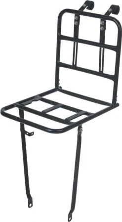 Basil Front Carrier Large Matt Black