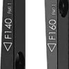 Tektro Flat Mount F5 140/160 Mm Front Adapter -black-bearing Store 16169175f7b1765485439.84711075