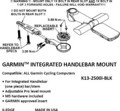 K-EDGE Integrated Handlebar Mount For Garmin Edge Black -black-bearing Store 161702960e43ae12b4908.38025500