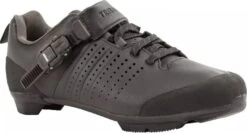 Triban 520 Leather Laces And SPD Buckle Touring Road Bike Shoes Black