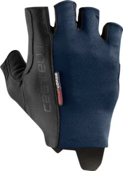 Pair Of Castelli Rosso Corsa Espresso Dark Blue Gloves
