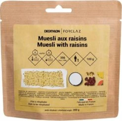 Forclaz Freeze-dried Breakfast Muesli Cereals Grape 100 G