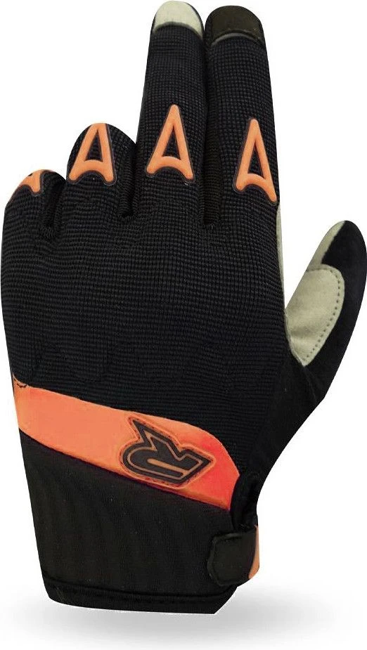 Long Gloves Racer Gloves Rock D3O Gloves Black / Orange 4 Long Gloves Racer Gloves Rock D3O Gloves Black / Orange - Image 2