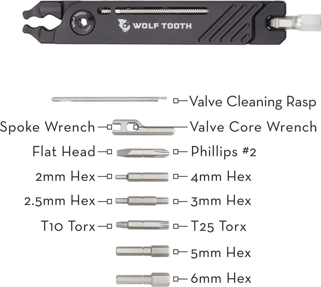 Wolf-tooth Wolf Tooth 8-Bit Pack Pliers Multi-Tool (17 Functions) Black 9 Wolf-tooth Wolf Tooth 8-Bit Pack Pliers Multi-Tool (17 Functions) Black - Image 7