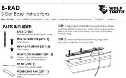 Wolf-tooth Wolf Tooth B-RAD 3 Slot Base Black -black-bearing Store 206739660ba06067724d1.55954144