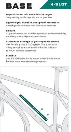 Wolf-tooth Wolf Tooth B-RAD 4 Slot Base Black -black-bearing Store 206744260ba21a8a94cd5.08670568