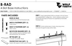 Wolf-tooth Wolf Tooth B-RAD 4 Slot Base Black -black-bearing Store 206744260ba21bebf17f5.37827434