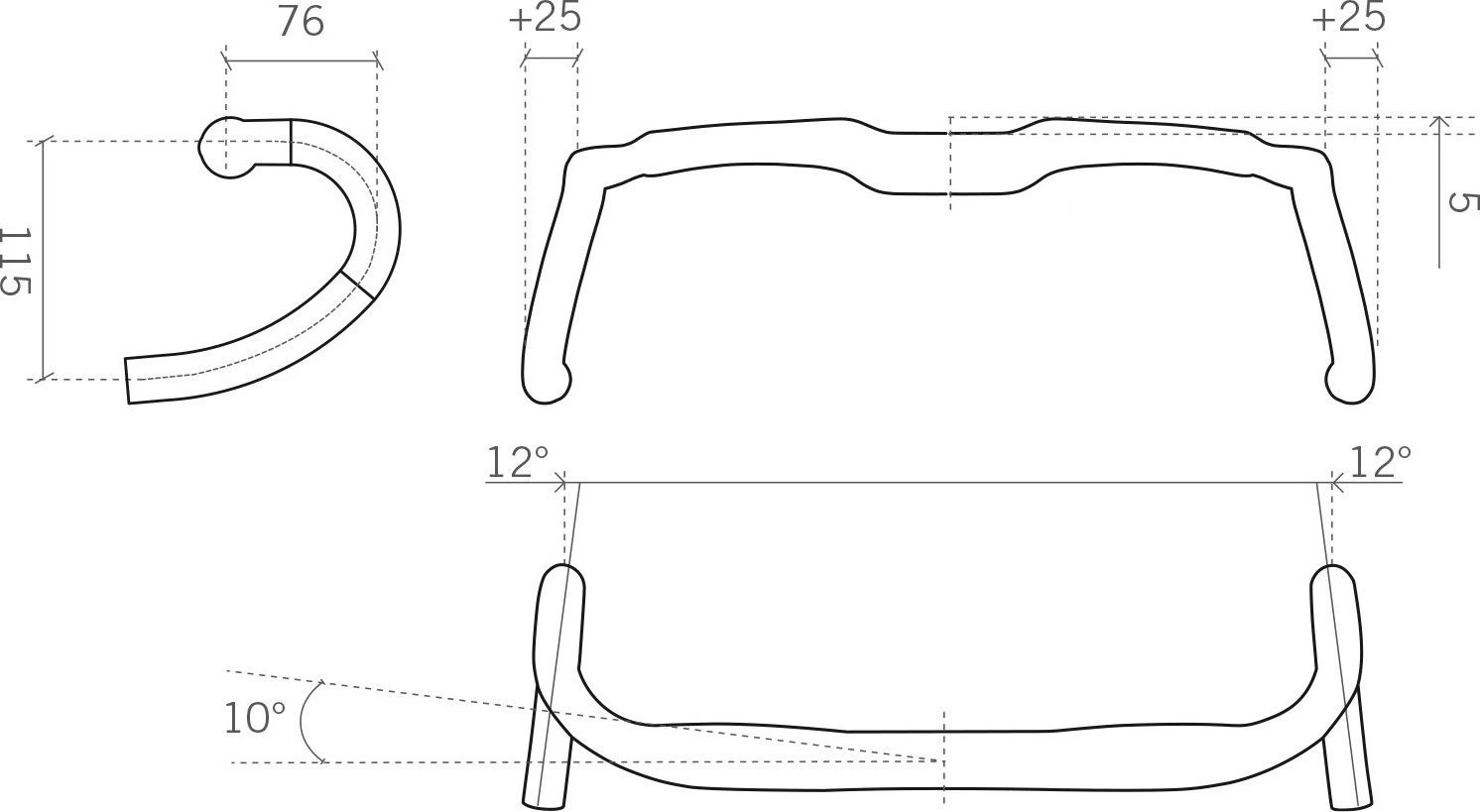 FSA K-Wing AGX Gravel Handlebar Black 4 FSA K-Wing AGX Gravel Handlebar Black - Image 2