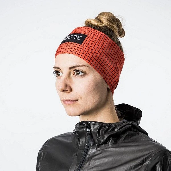 GORE Wear Grid Orange / Black Headband 4 GORE Wear Grid Orange / Black Headband - Image 2