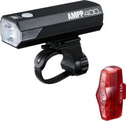 Cateye AMPP400 & ViZ150 Light Set Black