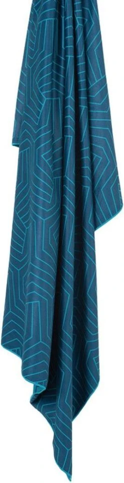 Lifeventure SoftFibre Printed Recycled Towel Geometric Teal Blue -black-bearing Store 2108733612f4fb37b9a93.94060340