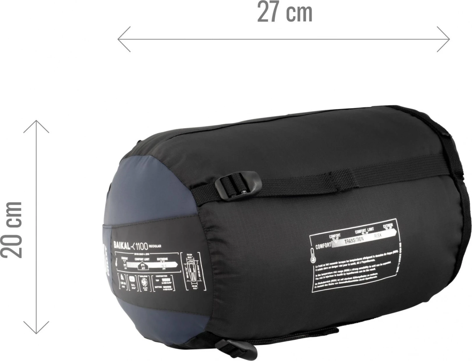 Millet Baikal 1100 Reg Blue Unisex Sleeping Bag 7 Millet Baikal 1100 Reg Blue Unisex Sleeping Bag - Image 5