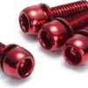 REVERSE Disc Brake Bolt Set X4 Red