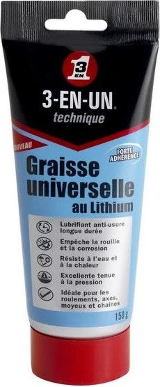 3 EN UN Graisse Universelle Au Lithium 150g