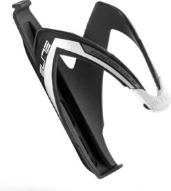 ELITE CUSTOM RACE Bottle Cage Black White Mat