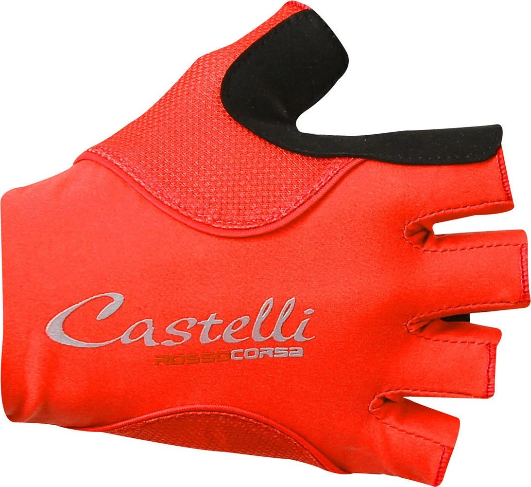 Castelli Rosso Corsa Pave Women Short Gloves Red 3 Castelli Rosso Corsa Pave Women Short Gloves Red