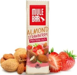MuleBar Vegan Protein Bar Almond Strawberry 40 G