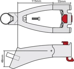 Klickfix Seat Tube Extension -black-bearing Store 5c6154dea3e6a